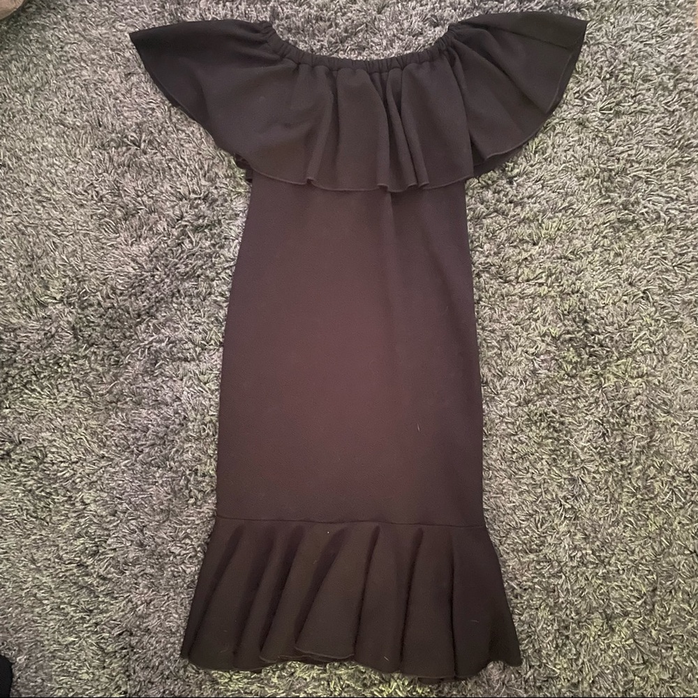 Midi ruffle dress- NWT